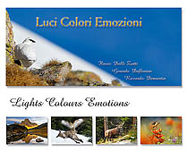copertina libro fotografico naturalistico luci colori emozioni